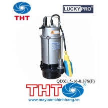 Bơm chìm nước thải sạch LuckyPro QDX1.5-16-0.37S (F) 220V có phao