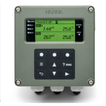 Máy đo đa chỉ tiêu HANNA HI520-0320 ngõ ra 1 relay và 1 Analog 4-20mA, RS485 220v (cần mua kèm đầu đo đa chỉ tiêu pH, EC/TDS, OR