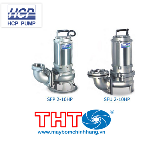Bơm chìm nước thải HCP Inox đúc 80(100)SFP25.5 7.5HP